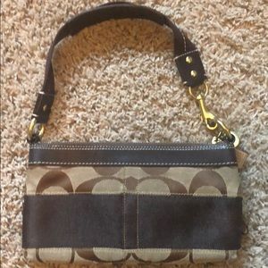 COACH clutch over the shoulder bag